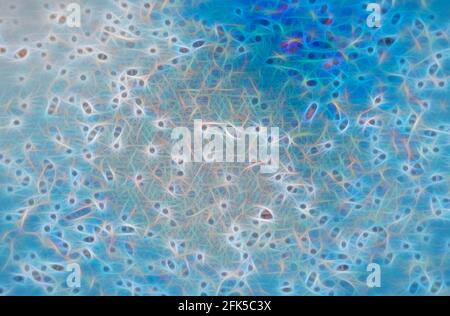 Schönes mehrfarbiger Mosaik. Mischen von Farben. 3D-Hintergrund oder -Textur. Stockfoto