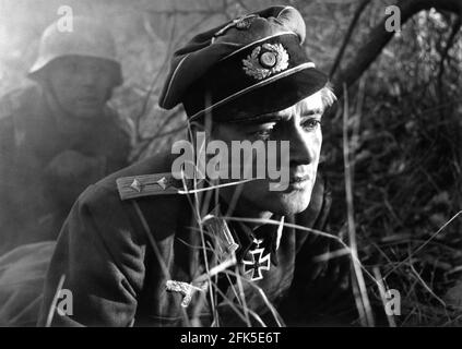 OSKAR WERNER in DER LETZTEN Akt / THE LAST TEN DAYS 1955 Regisseur GEORG WILHELM PABST Roman Michael A. Mussmanno Schriftsteller Erich Maria Remarque und Fritz Habeck Berater Traudl Junge Cosmopol-Film / Columbia Film-Verleih Stockfoto