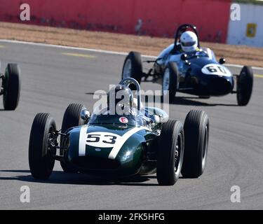 Justin Maeers, Cooper T53, HGPCA Pre '66, Grand Prix Cars, VSCC GP Itala Trophy Race Meeting, Silverstone, Northamptonshire, 17. April 2021. Stockfoto