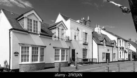 Wohnungen in South Street, Titchfield ein historisches Dorf in Hampshire in der Nähe von Fareham, Hampshire, England, Großbritannien Stockfoto