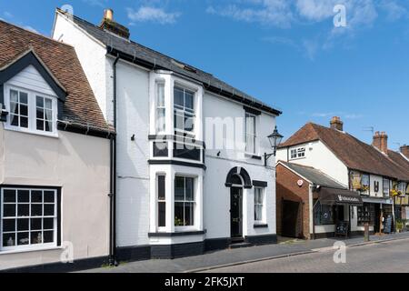 Wohnungen in South Street, Titchfield ein historisches Dorf in Hampshire in der Nähe von Fareham, Hampshire, England, Großbritannien Stockfoto