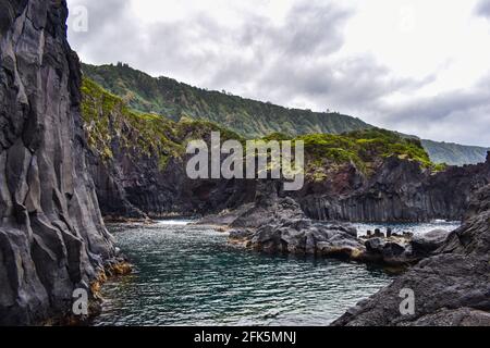 Poça Simão Dias, São Jorge, Azoren Stockfoto