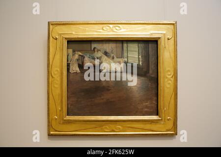 New York, USA, 1.09.2019 - Metropolitan Museum of Art auf der anderen Seite des Raumes Stockfoto