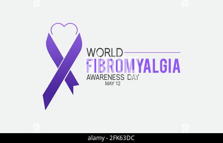 World Fibromyalgia Awareness Prevention and Awareness Vector Konzept. Banner, Poster World Fibromyalgia Awareness Campaign Template. Stock Vektor