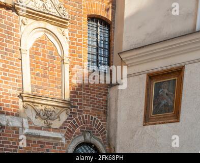 Krakau Polen August 2020. Kirche St. Barbara Krakau, Altstadt, kleinpolen, Polen Stockfoto