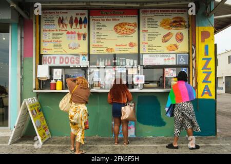 Pizzeria, Venice Beach, Los Angeles, Kalifornien, USA Stockfoto