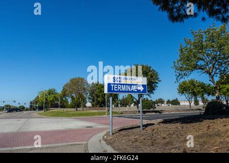 Der Stockton Metropolitan Airport in Stockton California USA Central Valley Stockfoto