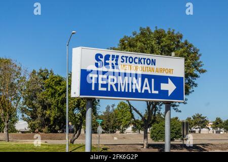 Der Stockton Metropolitan Airport in Stockton California USA Central Valley Stockfoto