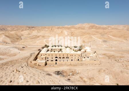 Nabi Musa, vermutlich das Grab des Propheten Moses, Luftansicht. Stockfoto