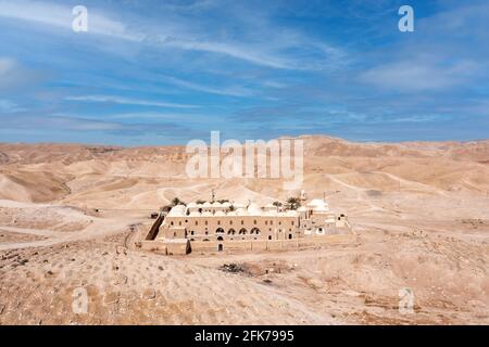 Nabi Musa, vermutlich das Grab des Propheten Moses, Luftansicht. Stockfoto