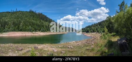 Untersee des Damms Nagoldtalsperre im Schwarzwald, Deutschland Stockfoto