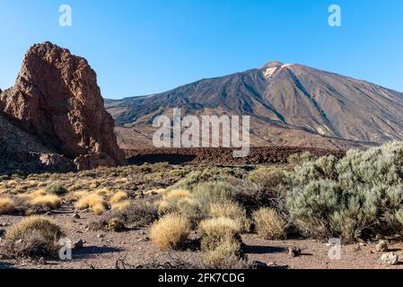 Gipfel des Teide-Vulkans, Teide-Nationalpark, Insel Teneriffa, Spanien Stockfoto