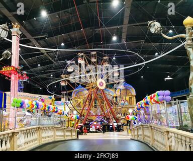 Spielbereich für Kinder von Villaggio Mall von Doha, Katar. Eines der schönsten Einkaufszentren in Katar. Stockfoto