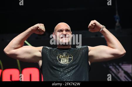 Aktenfoto vom 21-02-2020 von Tyson Fury. Ausgabedatum: Donnerstag, 29. April 2021. Stockfoto