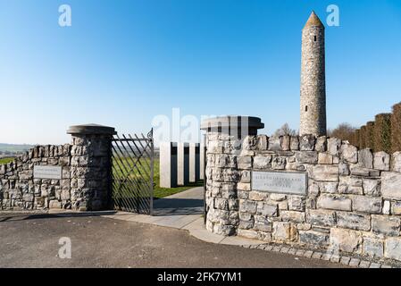 Das Island of Ireland Peace Park Memorial in Messines, in der Nähe von Ypern in Flandern, Belgien. Stockfoto