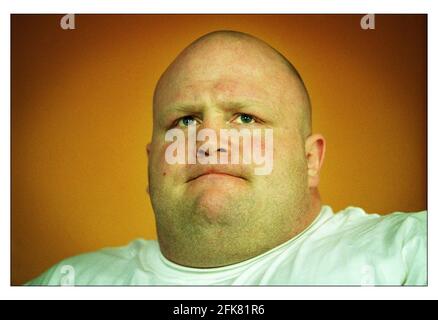 Super Heavyweight BUTTERBEAN Eric Esch trainiert im Kronk Gym in Kentish Town, London. Stockfoto