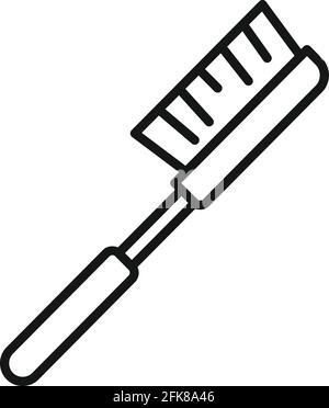 Reinigung Pinselsymbol, Stil skizzieren Stock Vektor