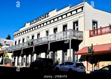 Grass Valley, Kalifornien, USA: Das Holbrooke Hotel ist als ältestes Hotel im Dauerbetrieb in der Region Mother Lode in Kalifornien bekannt. Stockfoto