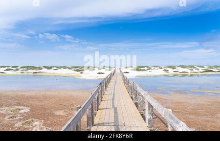 Details des Quarzsands des Strandes von is arutas, Cabras, Sardinien Stockfoto