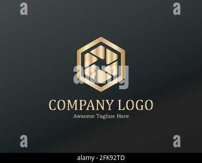 Vektorvorlage für das Logo der Kamerafotografie. Logo-Design mit Symbol für die Kamera. Logo Vorlage Fotografie Studio, Fotograf, Foto. Unternehmen, Marke, b Stock Vektor
