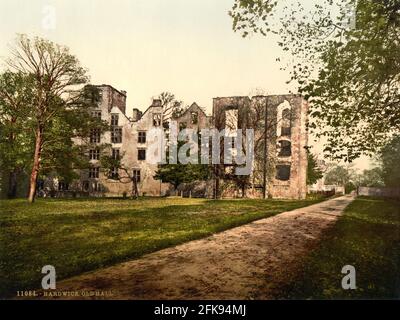 Hardwick Hall in Derbyshire um 1890-1900 Stockfoto