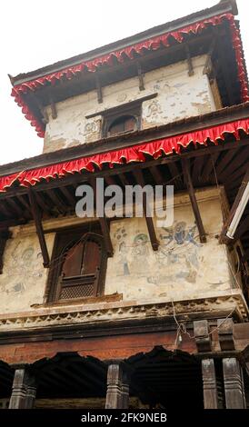 Indreshwor Mahadev-Tempel am Panauti Durbar-Platz in Nepal, UNESCO-vorläufige Stätte. Die heilige und heilige Stadt in Südasien. Hinduismus und Buddhismus Land Stockfoto