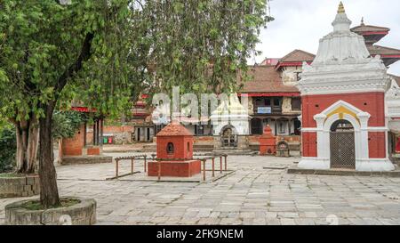 Indreshwor Mahadev-Tempel am Panauti Durbar-Platz in Nepal, UNESCO-vorläufige Stätte. Die heilige und heilige Stadt in Südasien. Hinduismus und Buddhismus Land Stockfoto