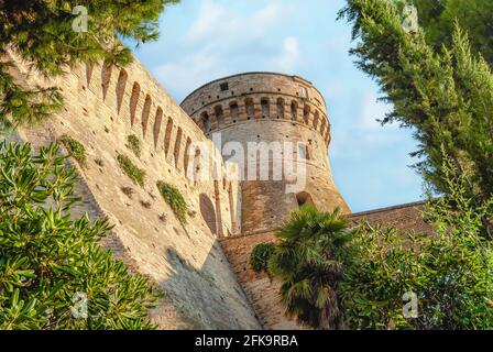 Fortezza di Acquaviva Picena in Marken, Italien Stockfoto