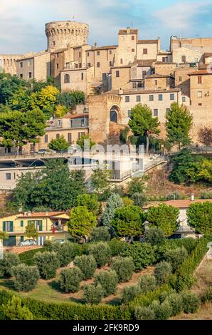 Fortezza di Acquaviva Picena in Marken, Italien Stockfoto