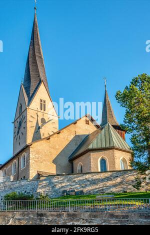 Kirche St. Johann in Davos Platz, Graubünden, Schweiz Stockfoto