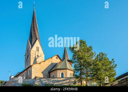 Kirche St. Johann in Davos Platz, Graubünden, Schweiz Stockfoto