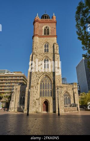 St. Giles-ohne-Cripplegate barbican Stockfoto