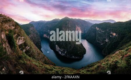 Chongqing kleine Fische Kopf Bucht Landschaft Stockfoto