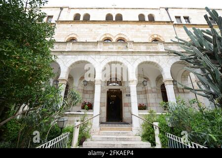 Das Österreichische Hospiz (Herberge) in der Altstadt von Jerusalem. Stockfoto