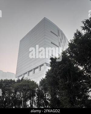 Ein Blick am frühen Morgen auf Gebäude in Gurugram oder Gurgaon In der Nähe von Neu-Delhi in Indien Stockfoto