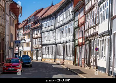 Fachwerkhäuser in Duderstadt, Niedersachsen, Deutschland Stockfoto