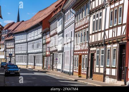 Fachwerkhäuser in Duderstadt, Niedersachsen, Deutschland Stockfoto