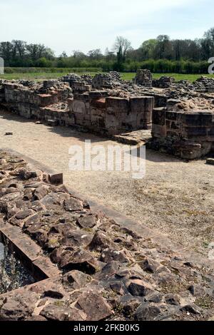 Bordesley Abbey Ruins, Redditch, Worcestershire, England, Großbritannien Stockfoto