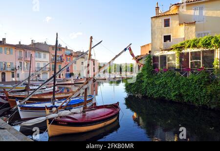 Der Vogelspiegel in Martigues heißt das Venedig der Provence Stockfoto