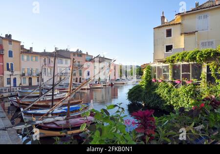 Der Vogelspiegel in Martigues heißt das Venedig der Provence Stockfoto