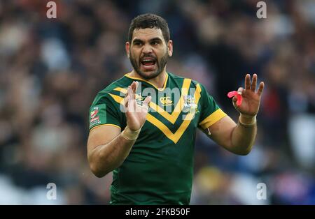 Aktenfoto vom 13-11-2016 von Greg Inglis, Australiens. Ausgabedatum: Freitag, 30. April 2021. Stockfoto