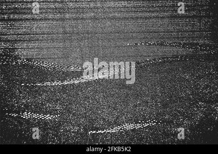Verzweifelte Overlay-Textur von Webstoff. Grunge Hintergrund. Abstrakte Halbton-Vektor-Illustration Stock Vektor