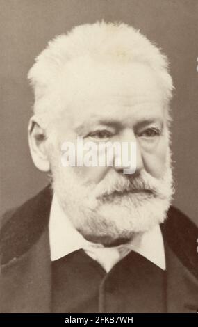 Victor Hugo (1802-1885) Foto von J.M. Lopez Kabinettkartenformat Paris, Fondation Napoléon Stockfoto