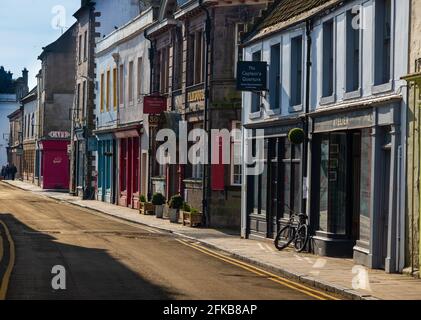 Bridge Street, Berwick upon Tweed, die bis in die 1920er Jahre die Hauptstraße durch die Stadt führte Stockfoto