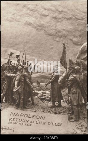 Napoleon I. kehrt von der Insel Elbe zurück. März 1815. Paris, Fondation Napoléon Stockfoto