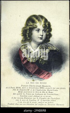 Porträt Napoleons II., Sohn Napoleons I. Paris, Fondation Napoléon Stockfoto