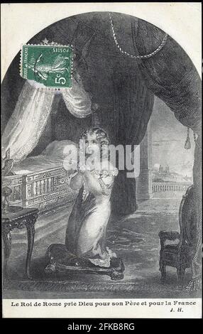 Porträt Napoleons II., Sohn Napoleons I. Paris, Fondation Napoléon Stockfoto