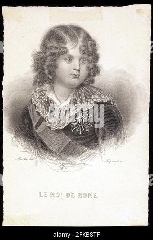 Porträt Napoleons II., Sohn Napoleons I. Paris, Fondation Napoléon Stockfoto