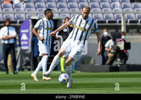 Florenz, Italien, 25. April 2021 Giorgio Chiellini vom FC Juventus bei der Fiorentina vs Juventus Serie A League Credit:Roberto Ramaccia/Alamy Live News Stockfoto