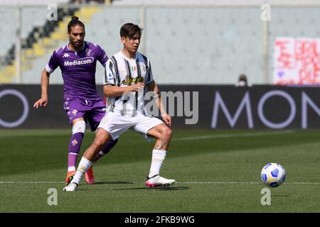 Florenz, Italien, 25. April 2021 Paulo Dybala des FC Juventus bei der Fiorentina vs Juventus Serie A League Credit:Roberto Ramaccia/Alamy Live News Stockfoto